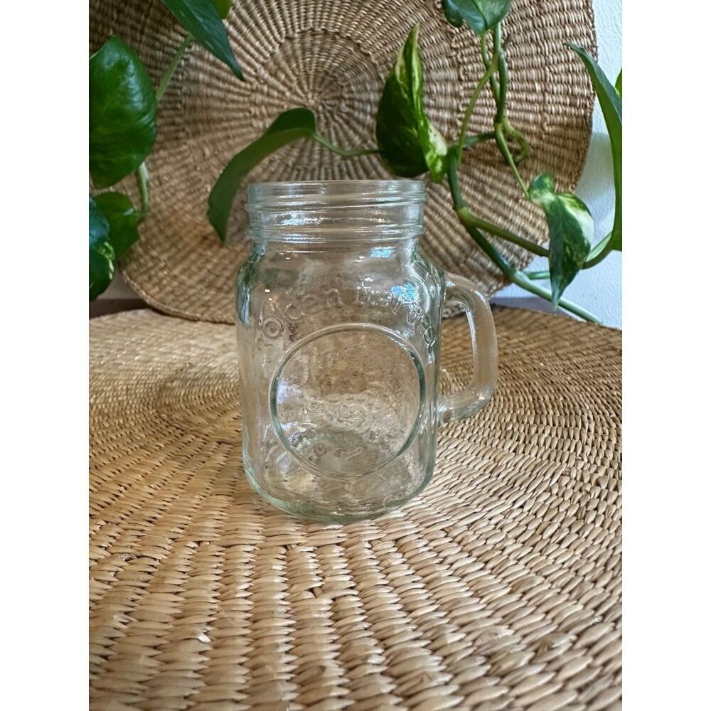 Small Golden Harvest shot glass mason jar